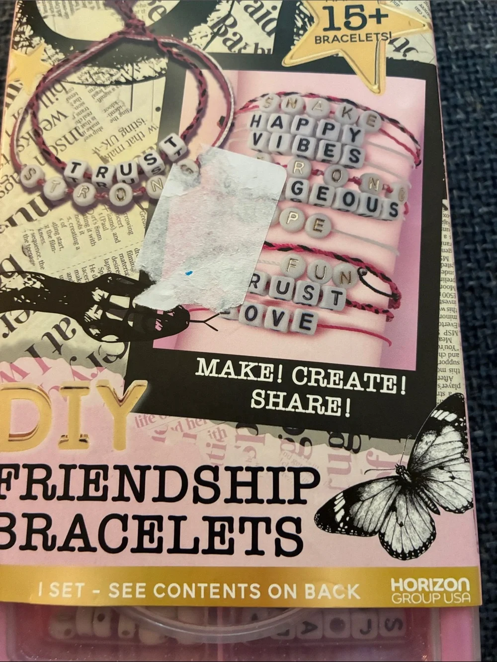 DIY Friendship Bracelets Kit - Pink